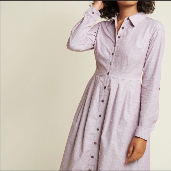 MODCLOTH button down shirt dress - Picture 1 of 9